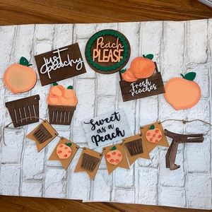 Peach Tiered Tray Set